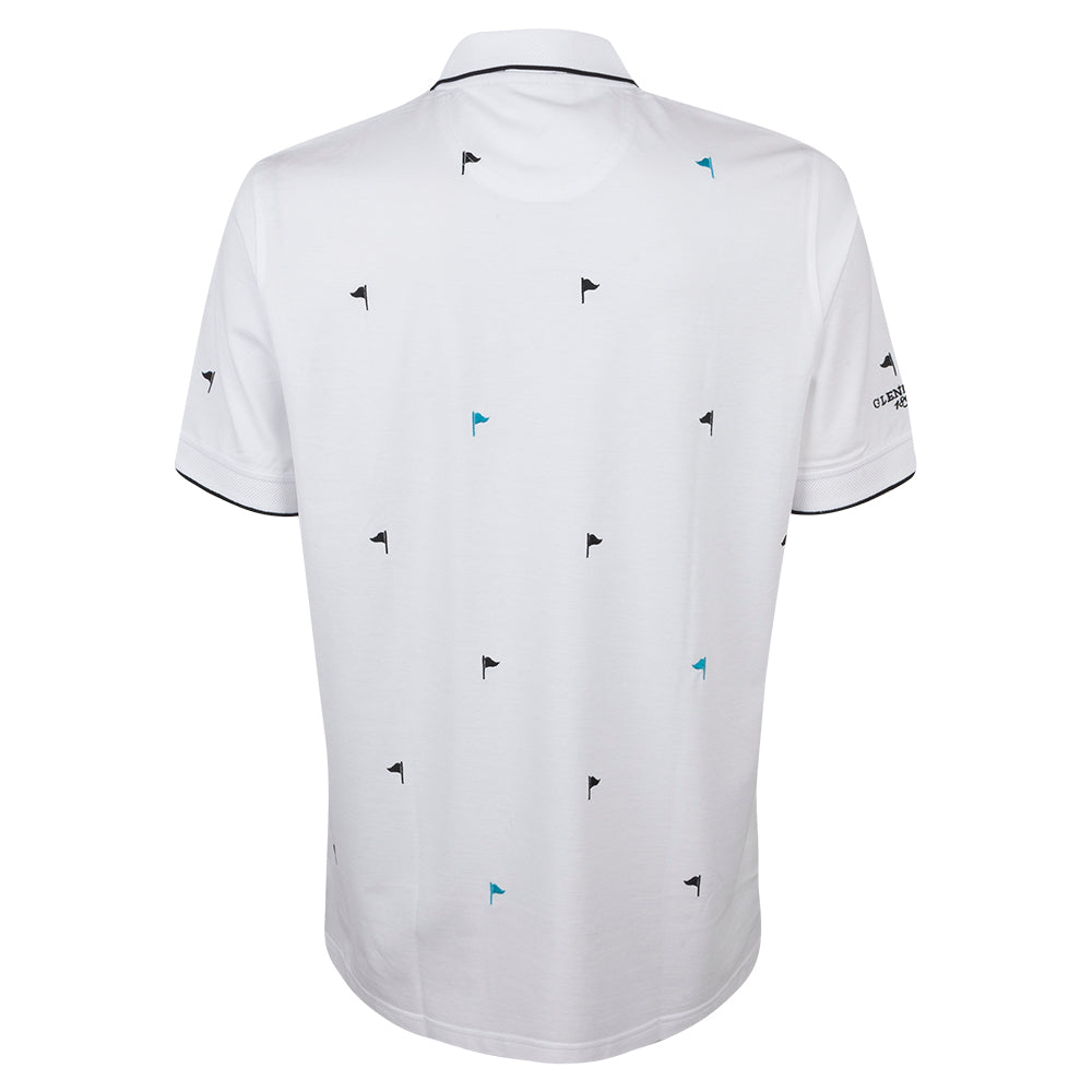 2023 Ryder Cup Men's Glenmuir White Print Polo - Front