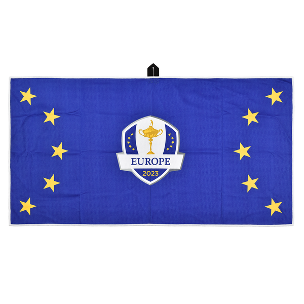 2023 Ryder Cup PRG Team Europe Large Print Golf Towel The Official