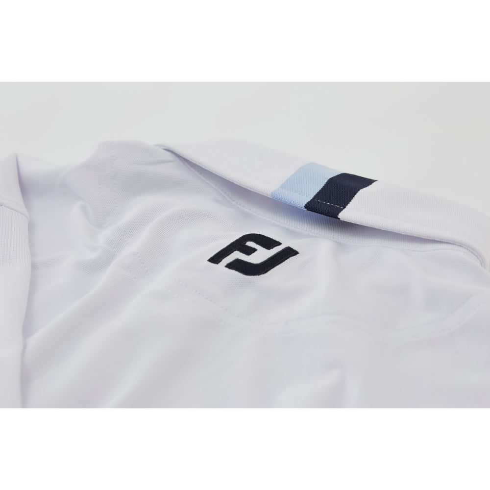 2023 Ryder Cup FootJoy Men&#39;s Chest Stripe Polo Shirt Collar Close-up