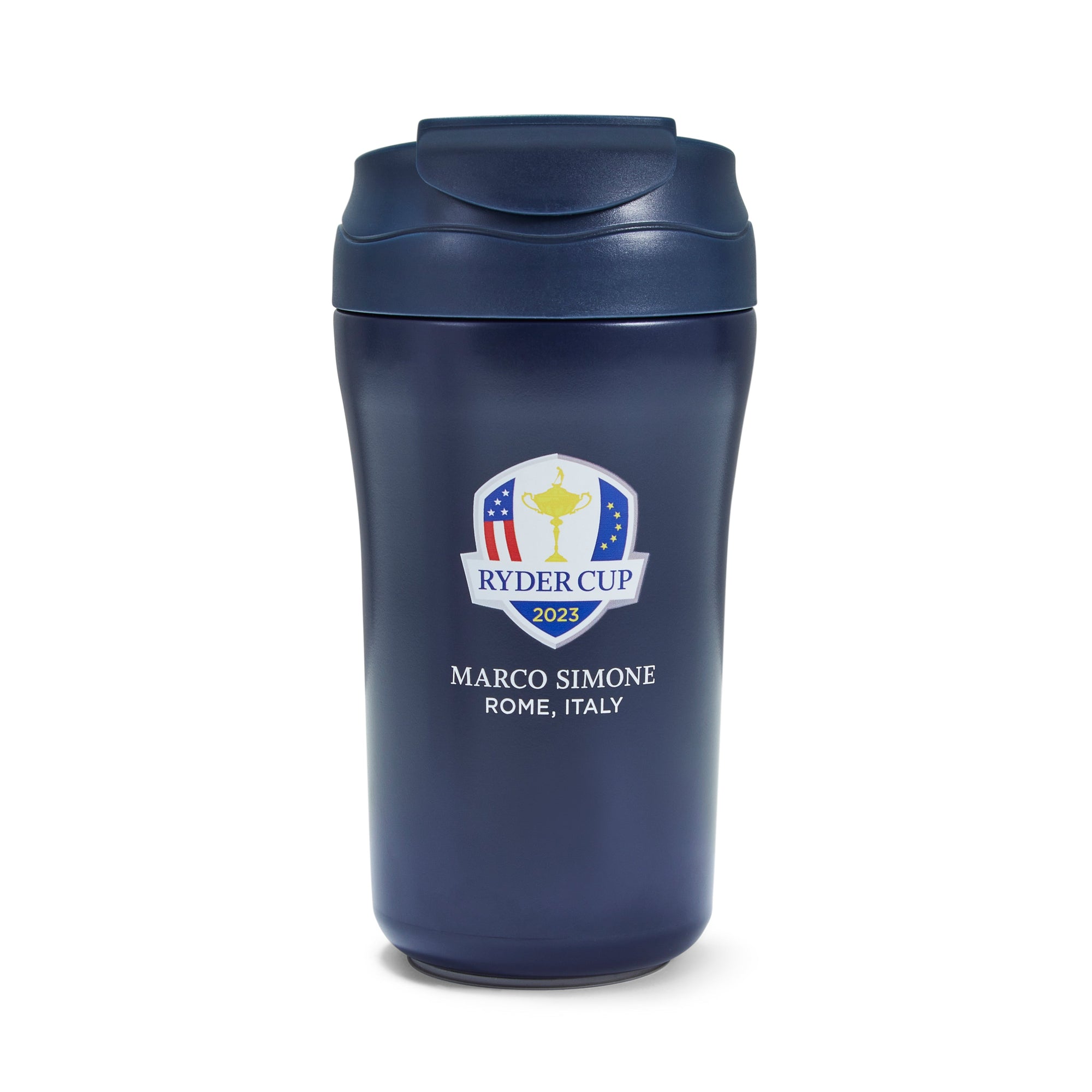 2023 Ryder Cup Navy Logo Travel Cup 400ml Front