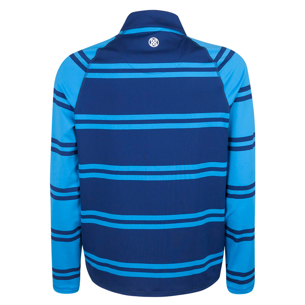 2023 Ryder Cup G/FORE Men&#39;s Striped Performance 1/4 Zip Mid Layer - Back