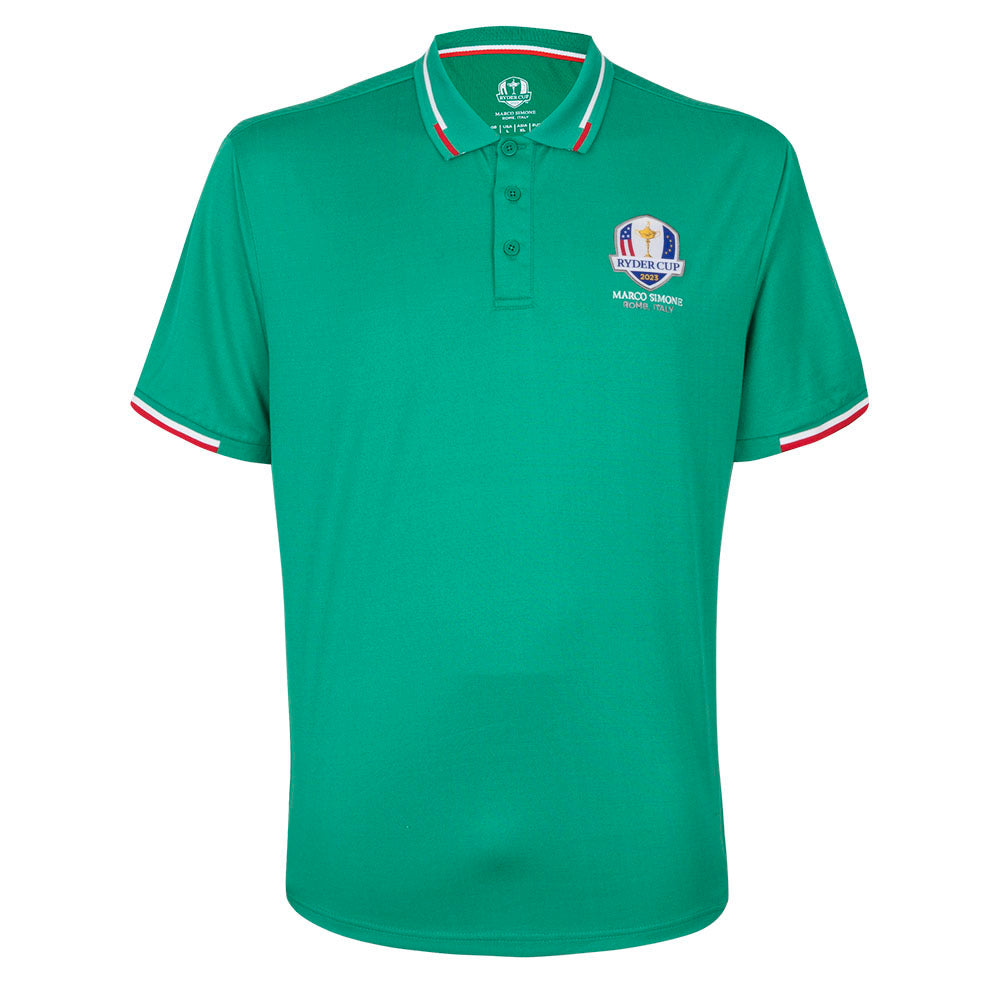 2023 Ryder Cup Rome Collection Men&#39;s Polo - Light Green - Front
