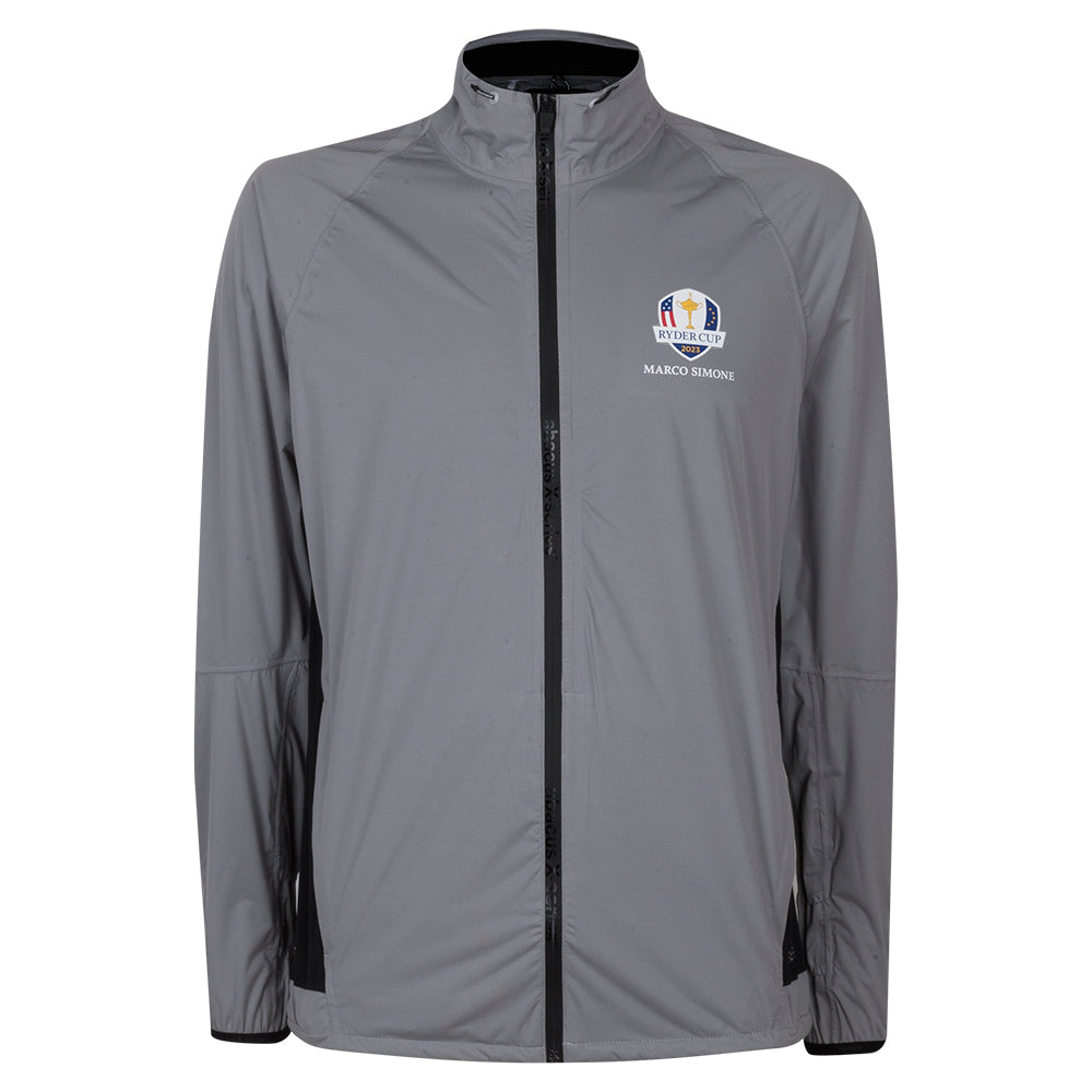 2023 Ryder Cup Men's Abacus Grey 37.5 Rain Jacket - Front