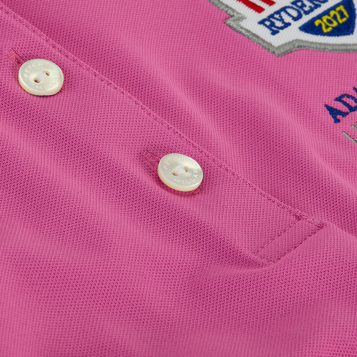 2027 Ryder Cup Peter Millar Women's Tipped Collar Polo Shirt