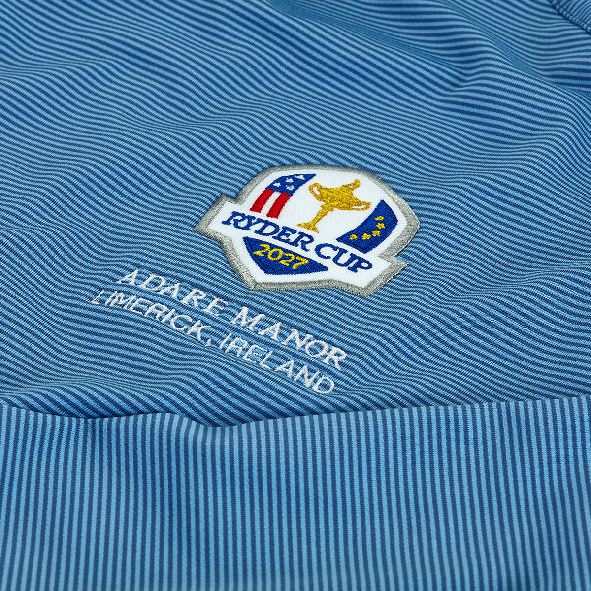 2027 Ryder Cup Peter Millar Men's Stripe Pine Hoodie