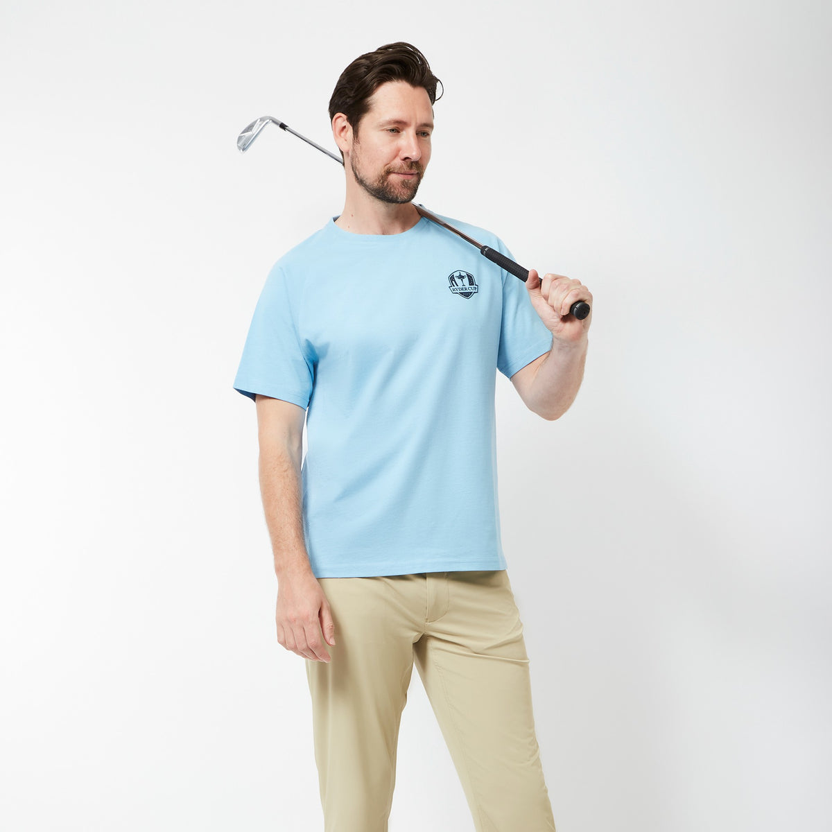2023 Ryder Cup Men&#39;s Sky Blue T-Shirt - Model