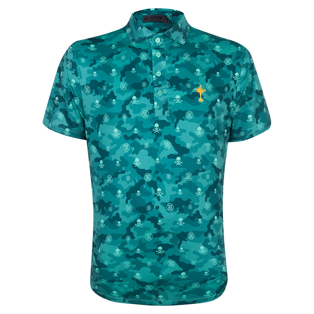 2023 Ryder Cup G/FORE Men&#39;s Green Camo Slim Fit Polo