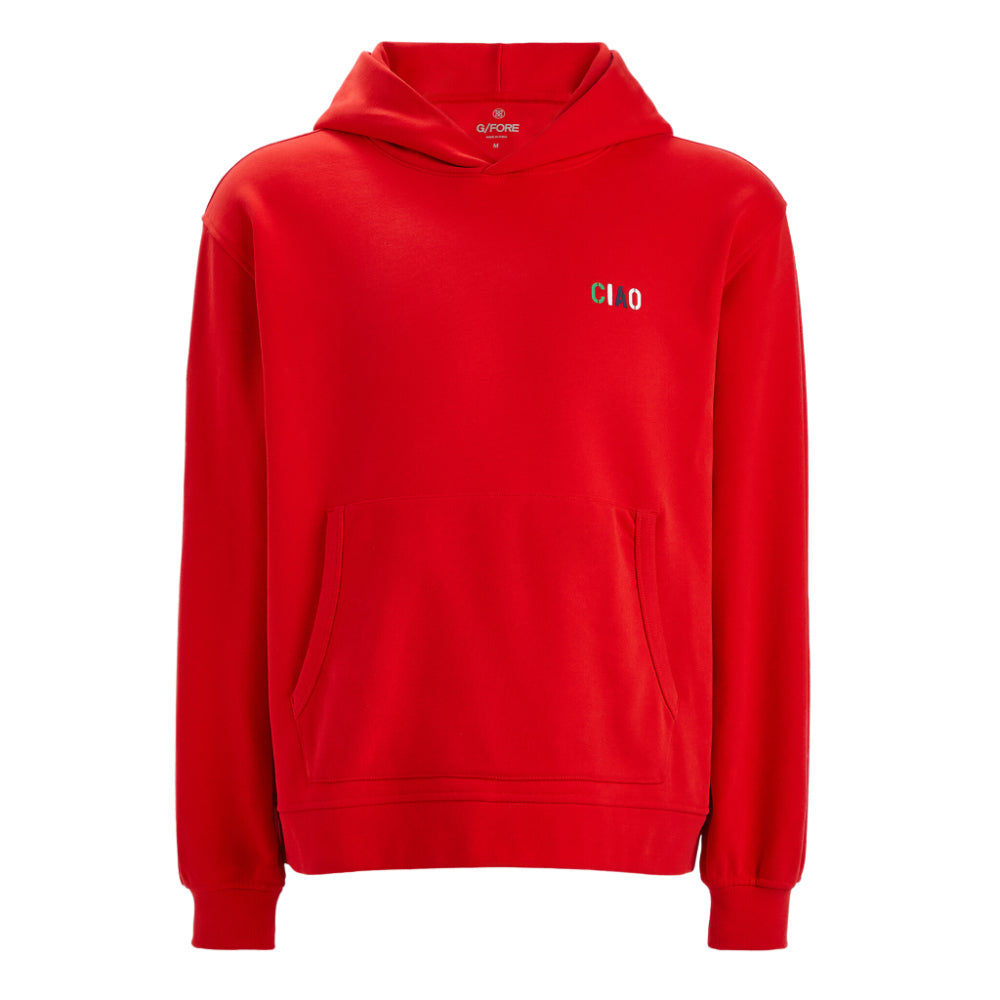2023 Ryder Cup G/FORE Men's Red Oversized Hoodie - Front