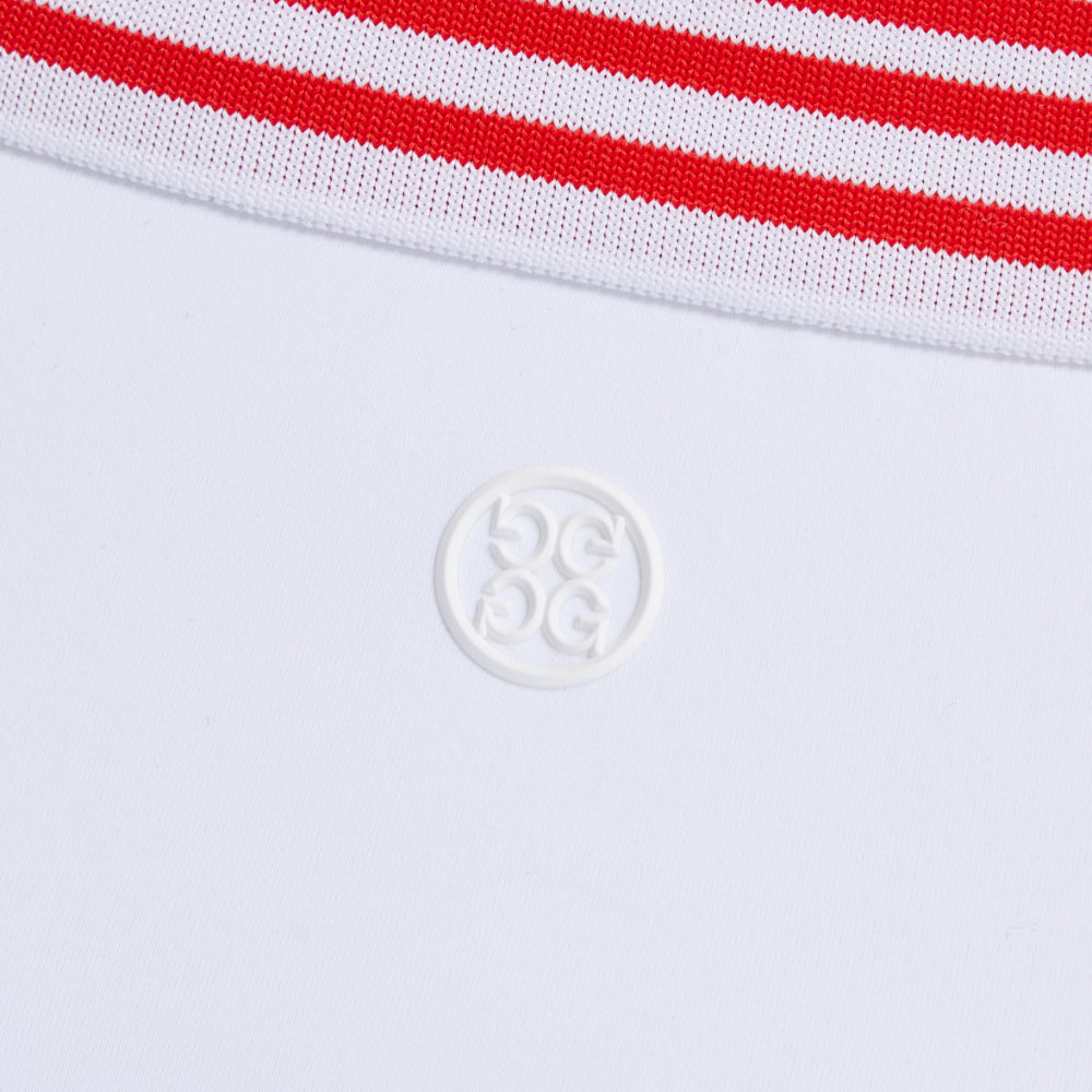 2023 Ryder Cup G/FORE Women&#39;s White Silk Tech 1/4 Zip Polo Shirt