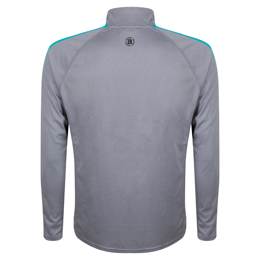2023 Ryder Cup Men's Abacus Light Grey 1/2 Zip Mid Layer - Front