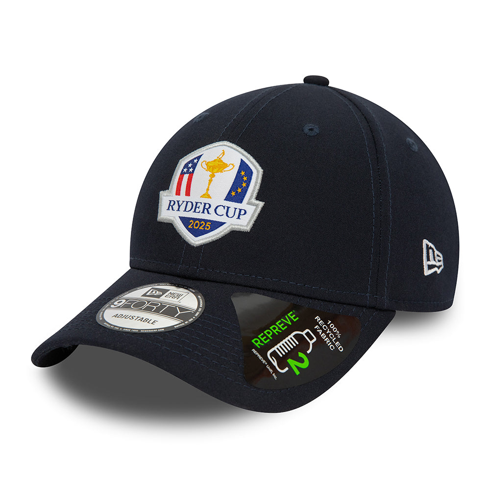 2025 Ryder Cup New Era 9FORTY Cap Navy The Official European Ryder