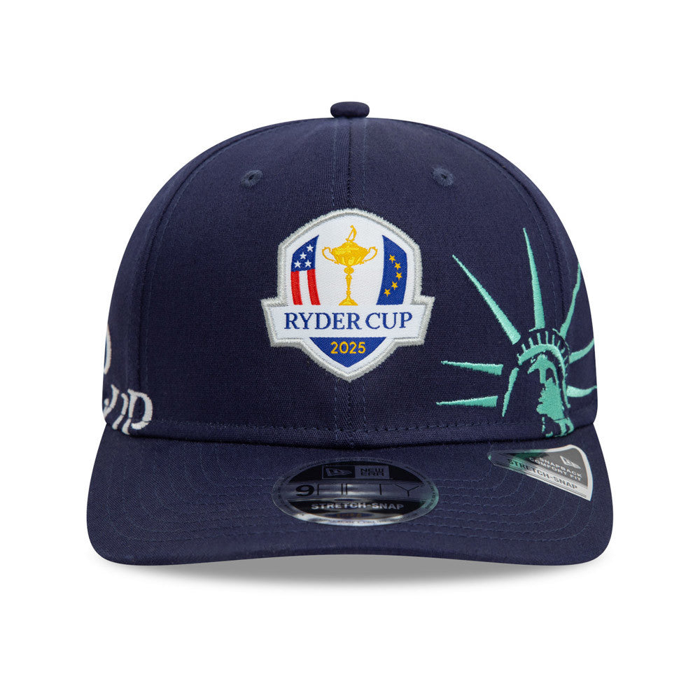 2025 Ryder Cup New Era 9Fifty Stretch Snap Navy Cap