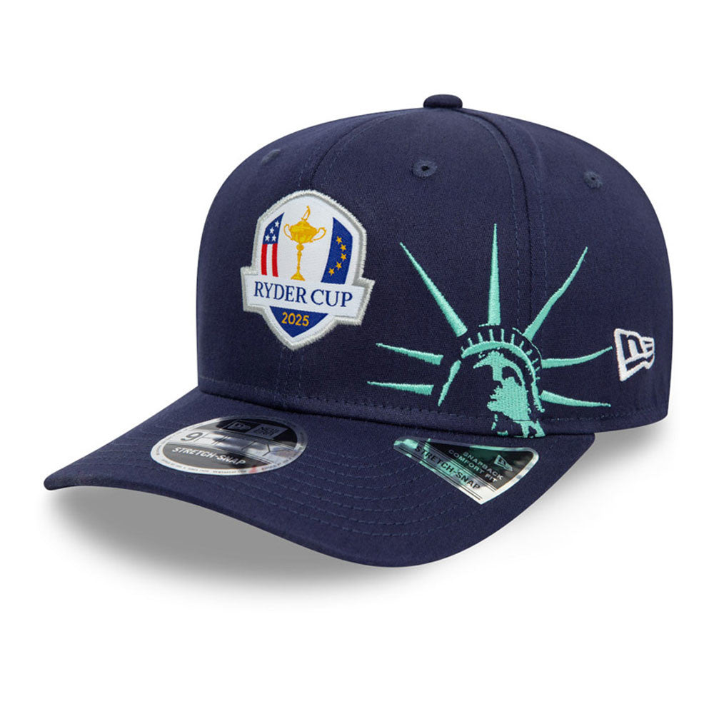 2025 Ryder Cup New Era 9Fifty Stretch Snap Navy Cap