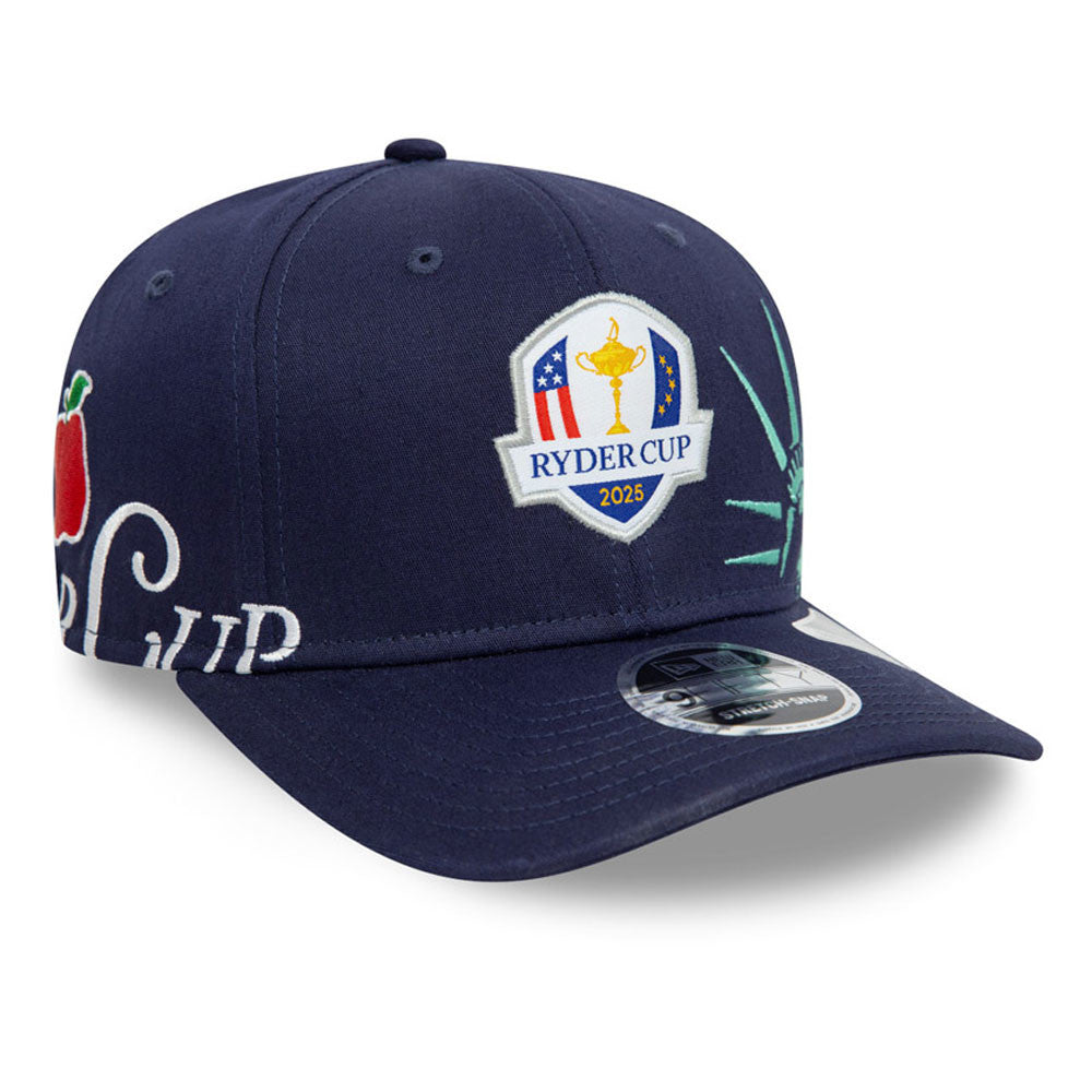 2025 Ryder Cup New Era 9Fifty Stretch Snap Navy Cap