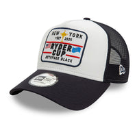 2025 Ryder Cup New Era E-Frame Trucker Black/White Cap