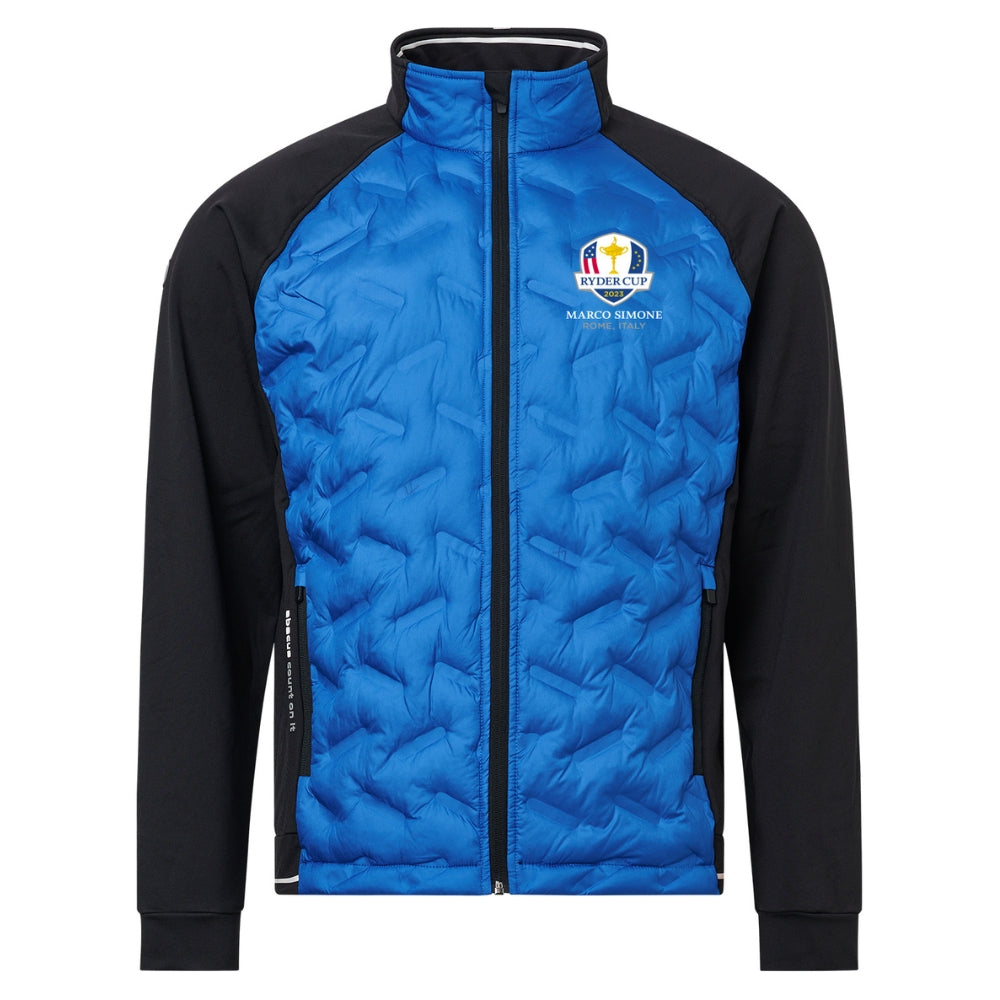 2023 Ryder Cup Abacus Men's Grove Blue Hybrid Jacket Front
