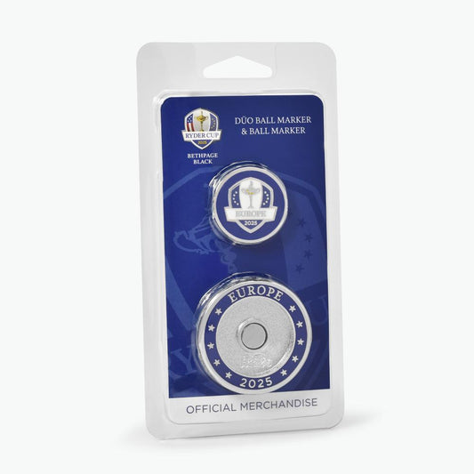 2025 Ryder Cup Team Europe Duo Ball Marker and Ball Marker