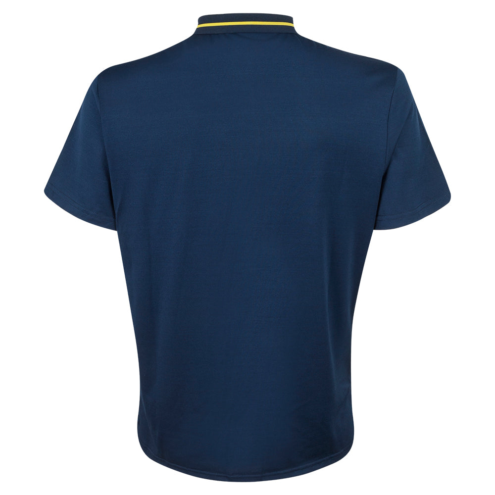 2023 Ryder Cup Official European Fanwear Men&#39;s Navy Panel Polo Shirt Back
