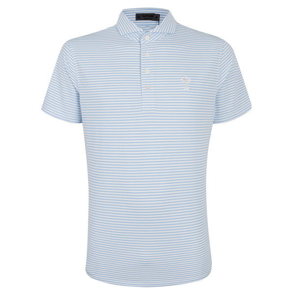2023 Ryder Cup G/FORE Men's White/Blue Striped Polo - The Official ...