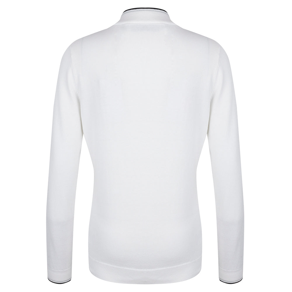 2023 Ryder Cup Glenmuir Women's White Molly 1/4 Zip Mid Layer Front