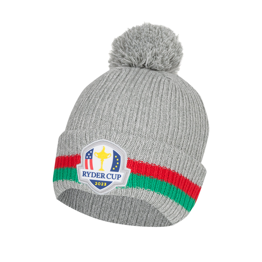 2023 Ryder Cup Rome Collection Grey Bobble Hat - Front