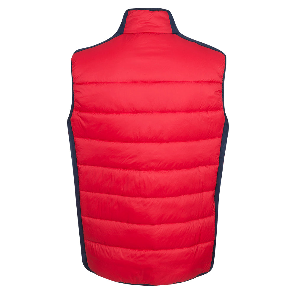 Official 2023 Ryder Cup USA Fanwear Men's Red Gilet Front