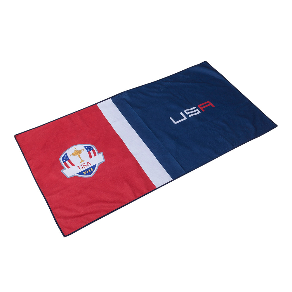 2023 Ryder Cup PRG Team USA Aqua Lock Caddy Towel Open