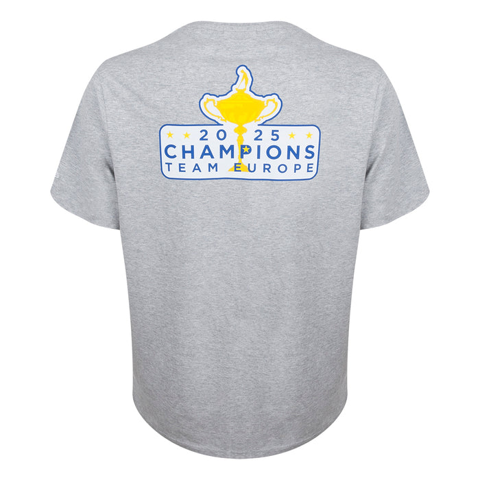 european ryder cup gear 2025 Ryder Cup New Era Winners Unisex Grey T-Shirt