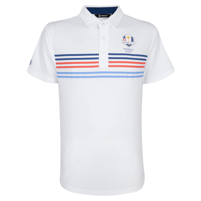 2025 Ryder Cup Abacus Men's Telford White Polo