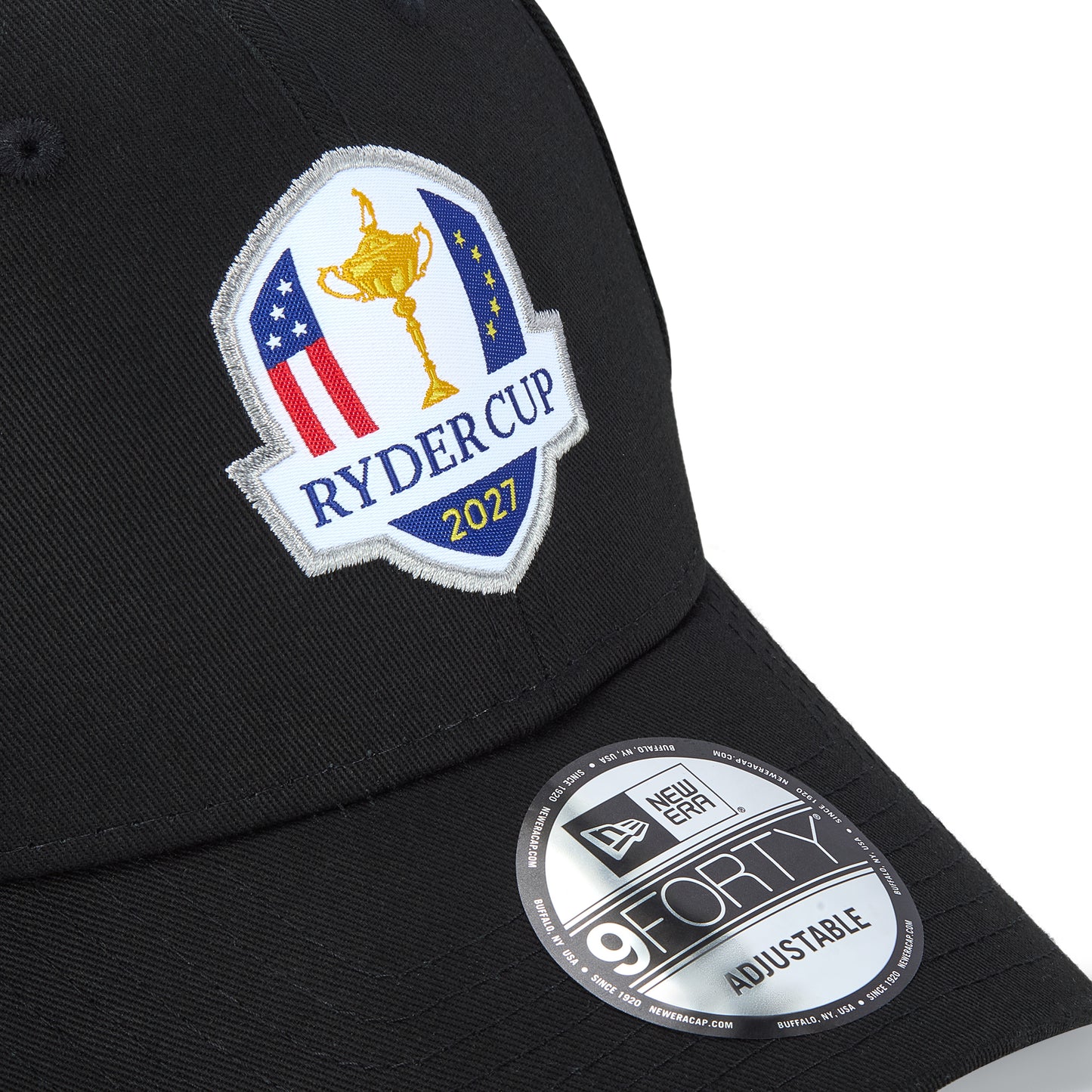 2027 Ryder Cup New Era 9FORTY Badge Black Cap