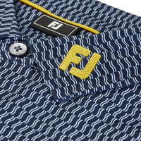 2027 Ryder Cup FootJoy Men's Navy Pattern Polo Shirt