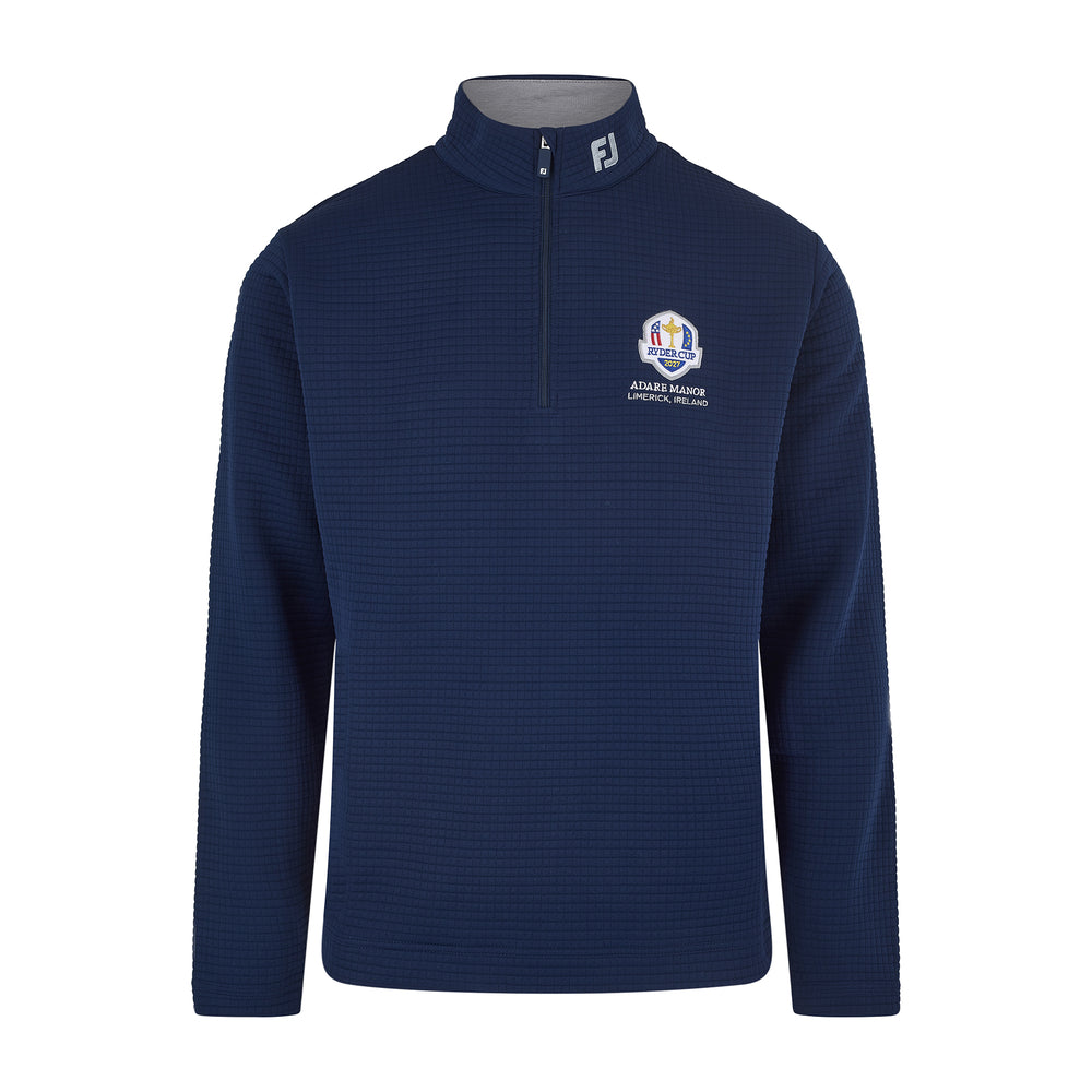 2027 Ryder Cup FootJoy Men's Navy Waffle Midlayer