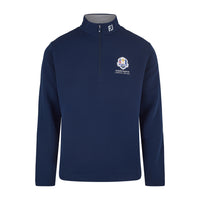 2027 Ryder Cup FootJoy Men's Navy Waffle Midlayer