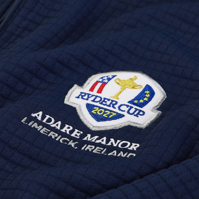 2027 Ryder Cup FootJoy Men's Navy Waffle Midlayer
