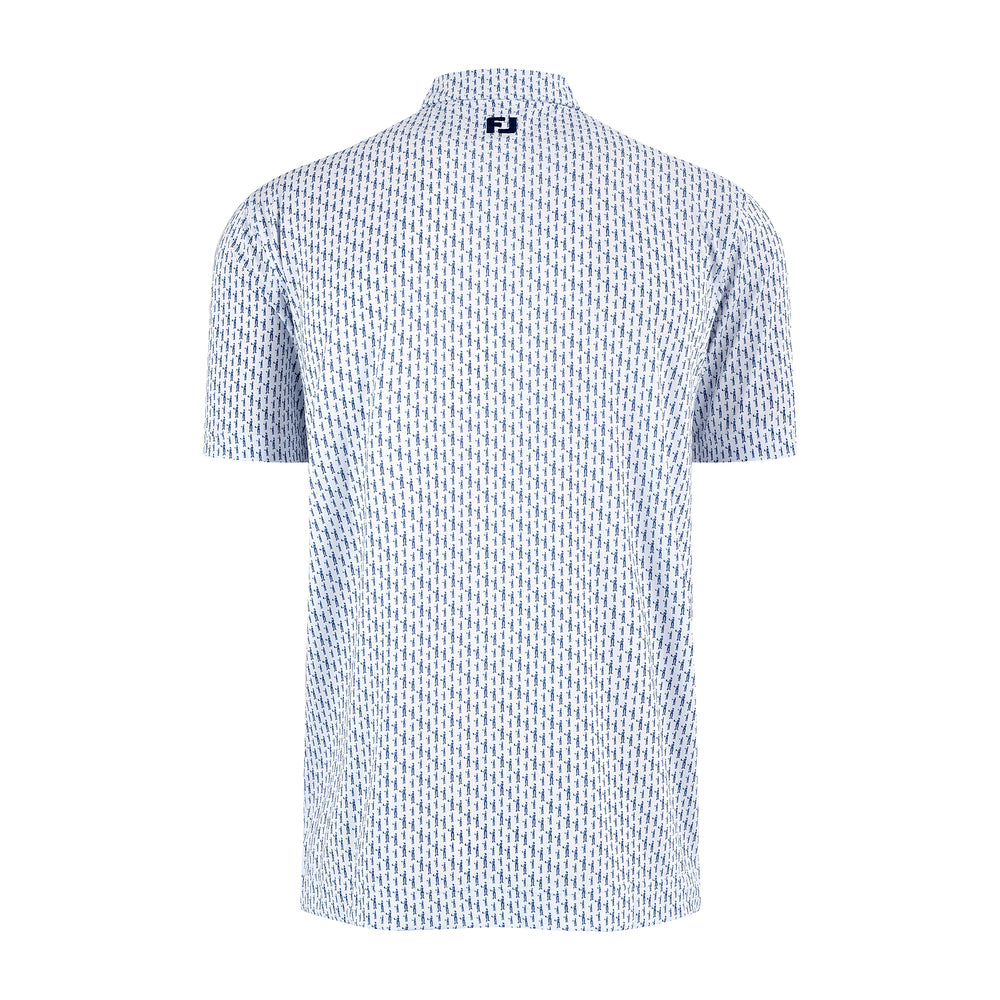 2027 Ryder Cup FootJoy Men's White Pattern Polo Shirt