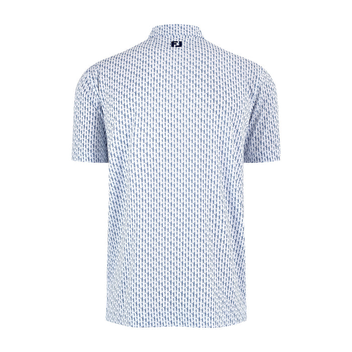 2027 Ryder Cup FootJoy Men's White Pattern Polo Shirt