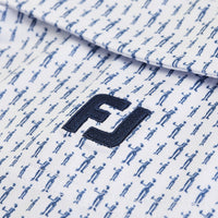 2027 Ryder Cup FootJoy Men's White Pattern Polo Shirt