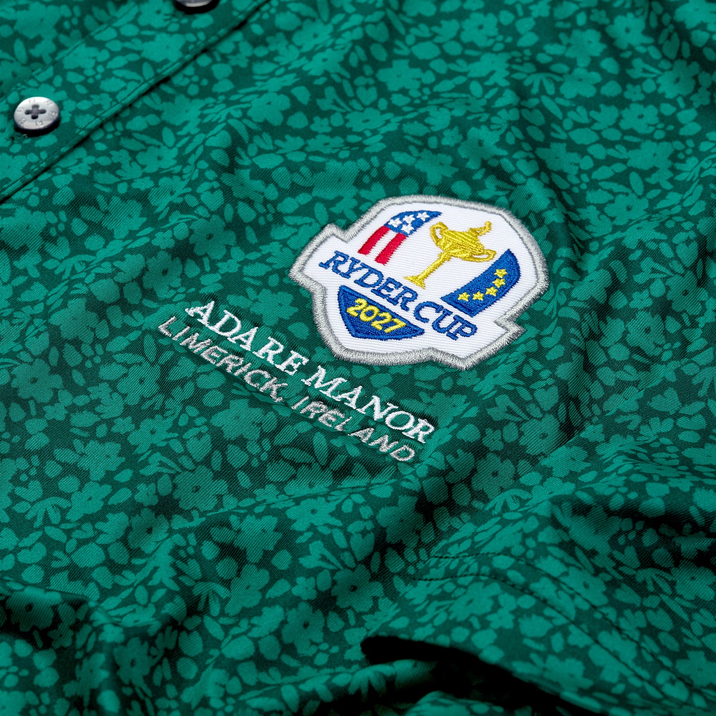 2027 Ryder Cup FootJoy Youth Painted Floral Polo Shirt