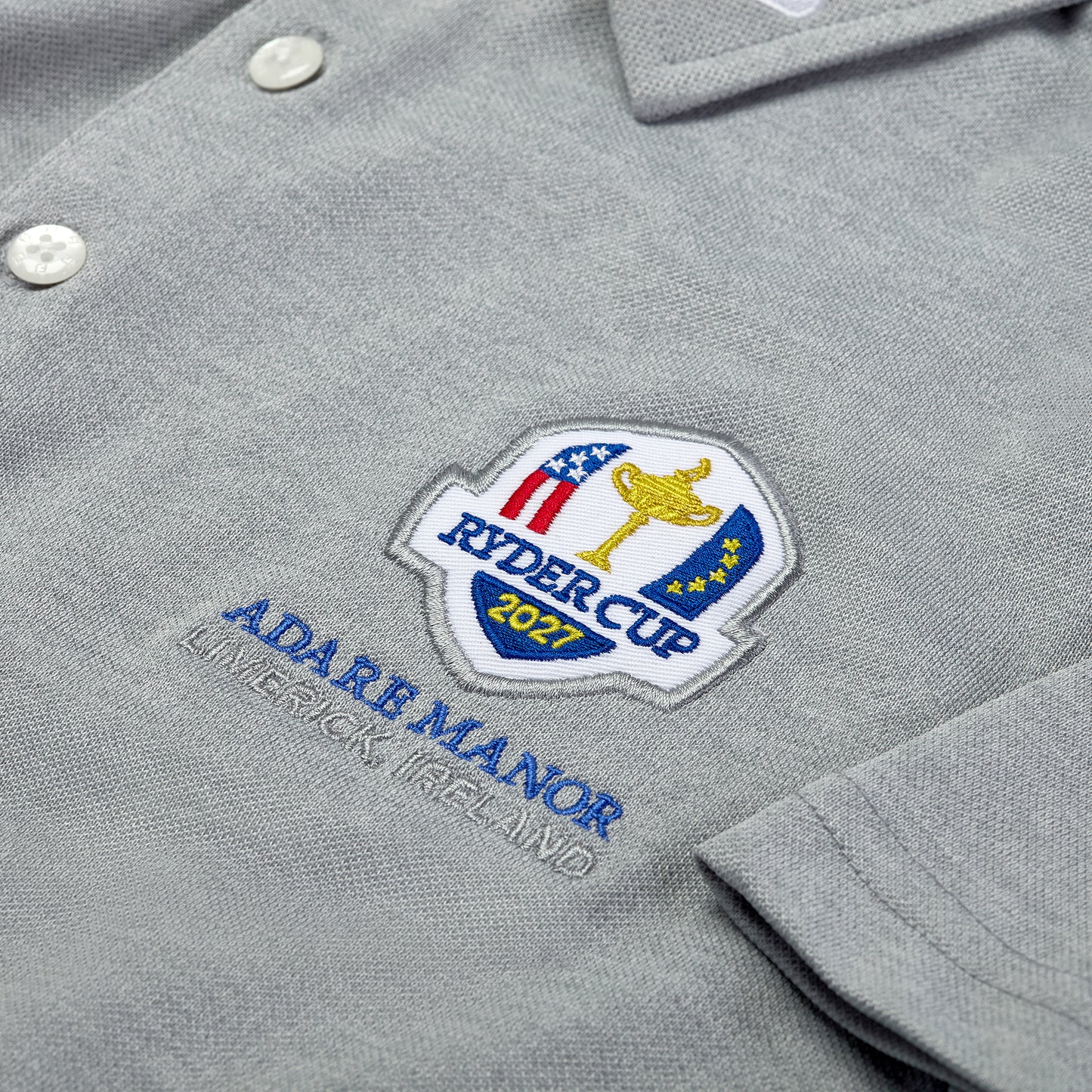 2027 Ryder Cup FootJoy Youth Stretch Pique Polo Shirt