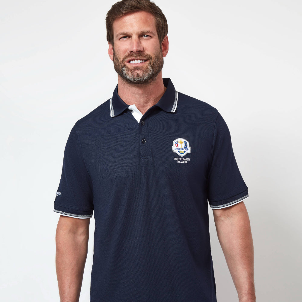 2025 Ryder Cup Glenmuir Men's Ethan Navy Polo Model