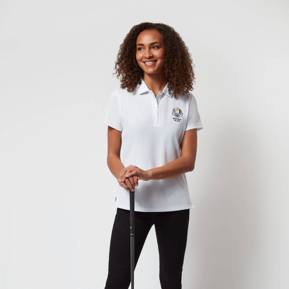 2025 Ryder Cup FootJoy Women's White Polo Front