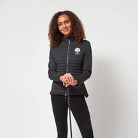 2025 Ryder Cup Peter Millar Women's Black Hybrid Jacket Model
