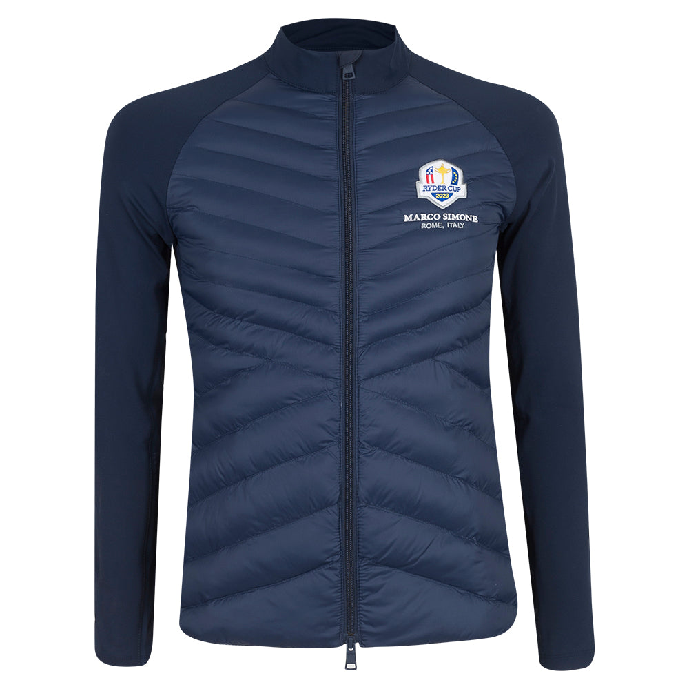 2023 Ryder Cup G/FORE Women's Navy Quilted Hybrid Jacket - Front