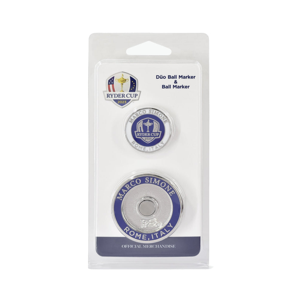 2023 Ryder Cup PRG Duo Marker and Ball Marker Set Front