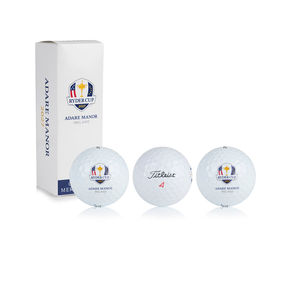 2027 Ryder Cup Titleist TruFeel Golf Balls 3 Pack