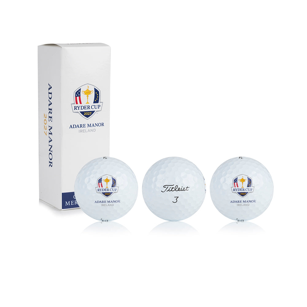 2027 Ryder Cup Titleist Pro V1 Golf Balls 3 Pack