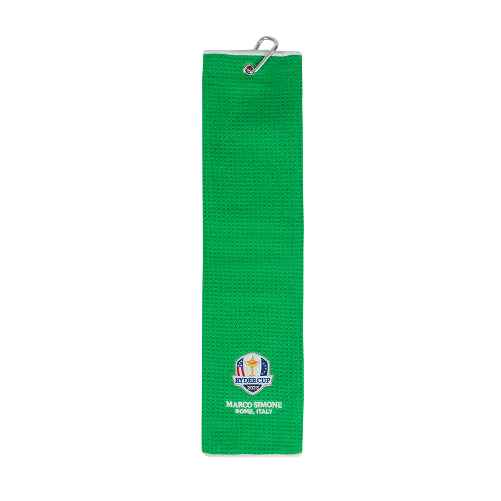 2023 Ryder Cup Green Microfibre Towel Front