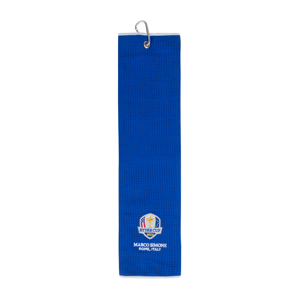 2023 Ryder Cup Royal Blue Microfibre Towel Front