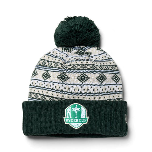 2027 Ryder Cup New Era Fairisle Bobble Beanie