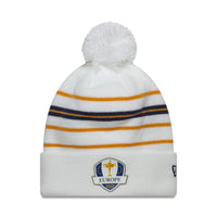2025 Ryder Cup New Era Europe Sunday Cuff White Beanie